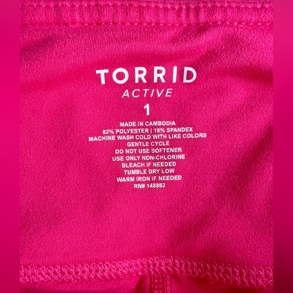 Torrid Hot Pink Leggings - Picture 2 of 11